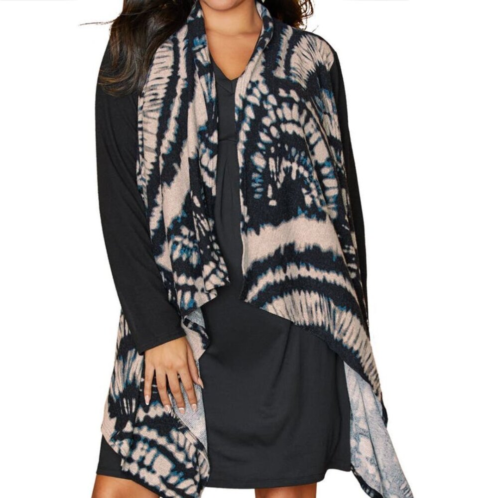 K Jordan M Tie Dye Waterfall Cardigan